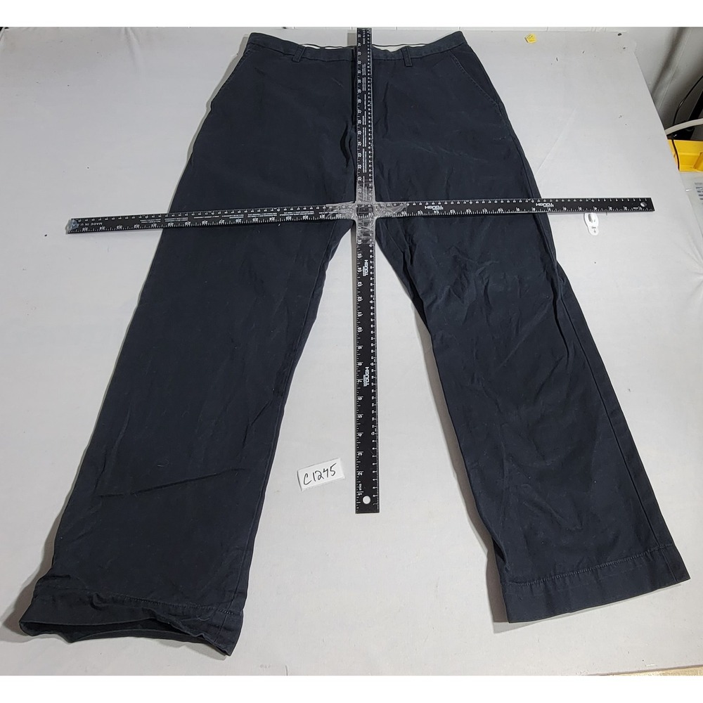 Banana Republic Mens Navy Blue Cotton Chino Pants Straight Leg 32x32 RN54023 - Picture 2 of 5